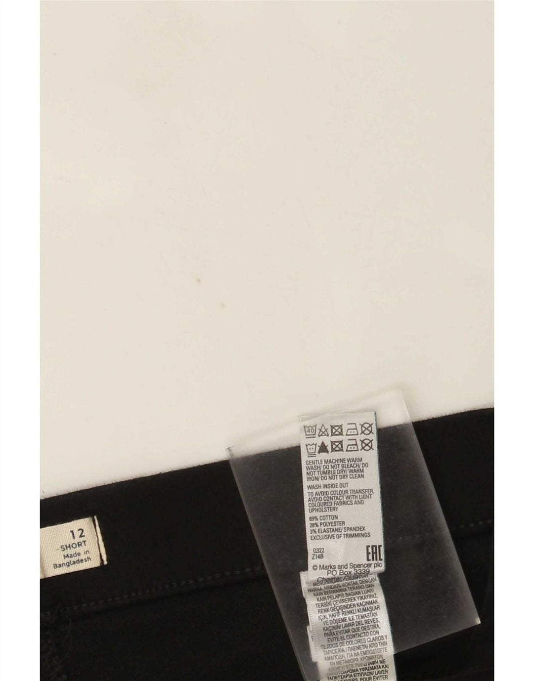 Jeans Jeggings corti da donna Marks & Spencer UK 12 Medio W30 L26 Nero