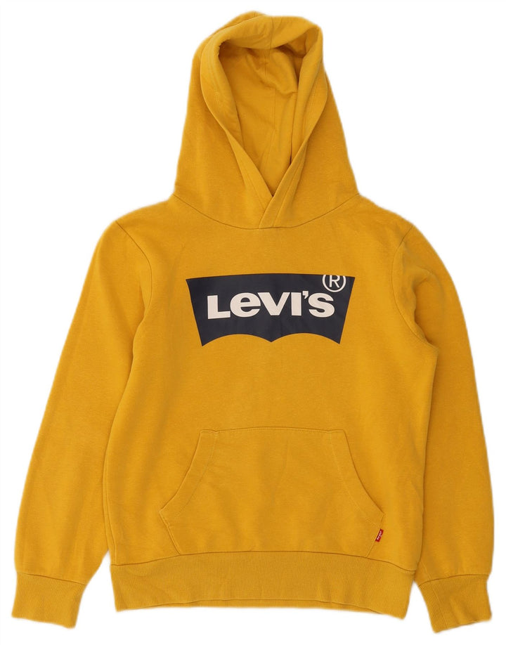 Maglione con cappuccio grafico Levi's per ragazzi 9-10 anni Giallo