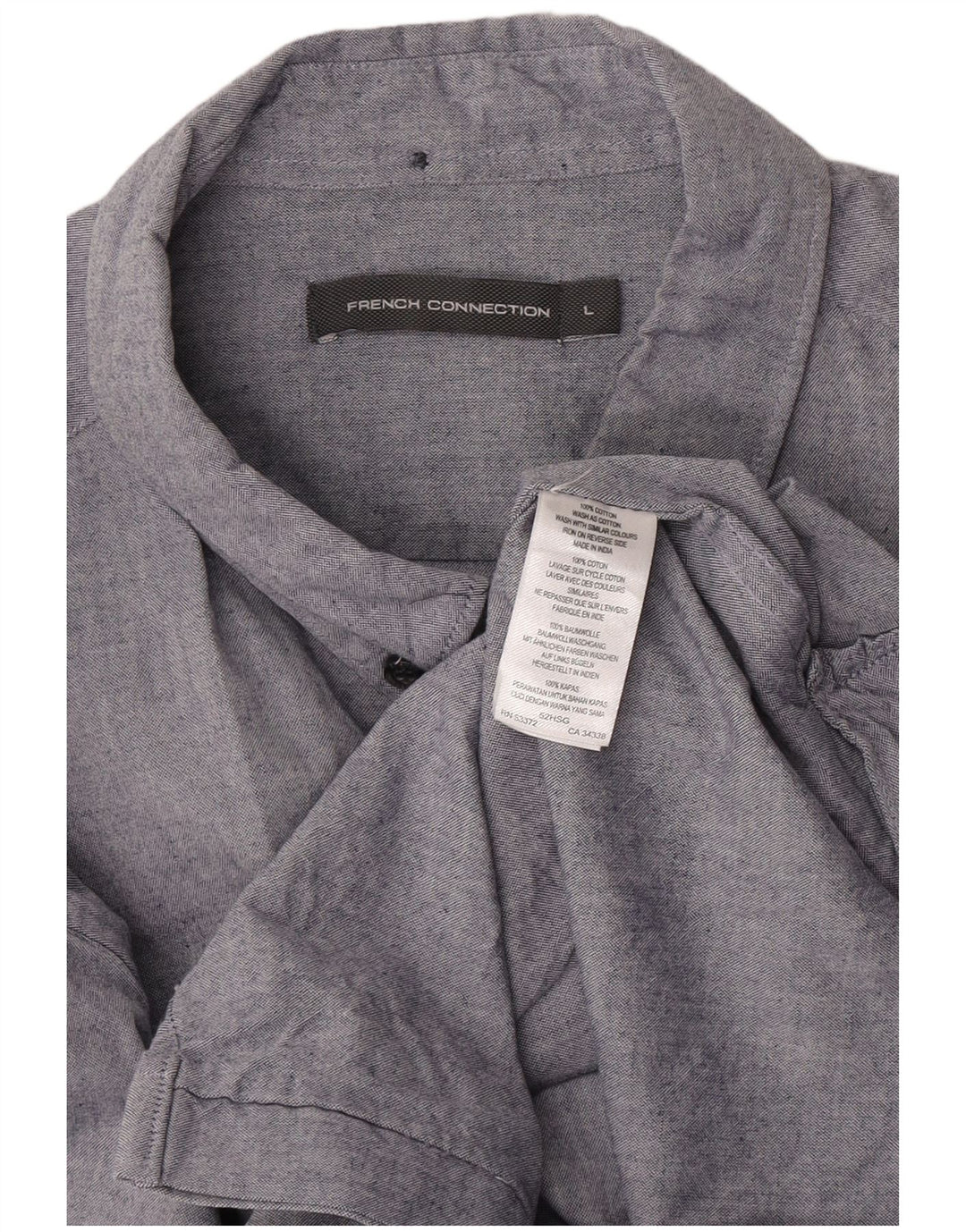 Camicia da uomo French Connection grande in cotone blu
