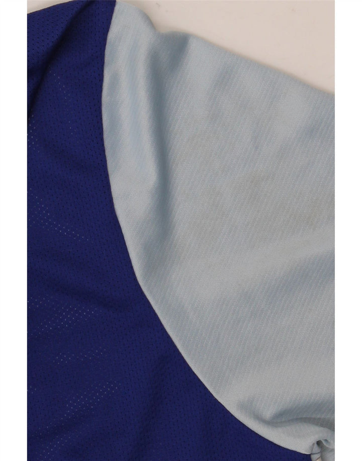 T-shirt Nike da uomo Dri Fit Top XL blu poliestere color block