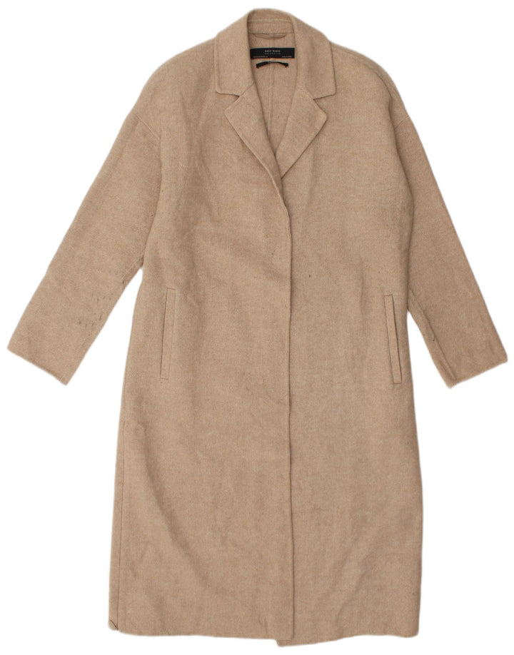 Soprabito oversize da donna Zara UK 6 XS Beige Lana