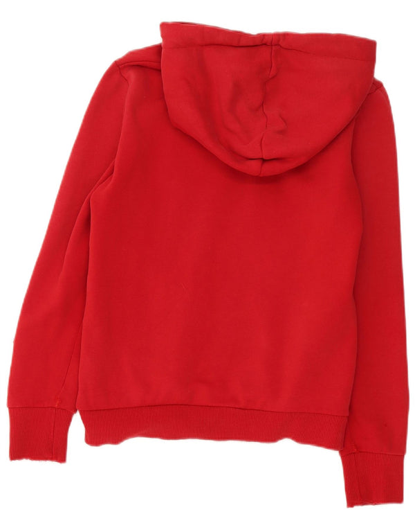 Felpa con cappuccio grafica da donna Superdry UK 10 Small Red Colourblock