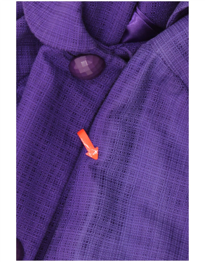 Cappotto da donna Monsoon UK 12 Cotone viola medio
