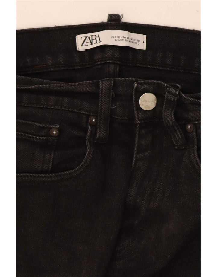 Jeans slim da uomo Zara EU 38 Small W30 L30 Nero
