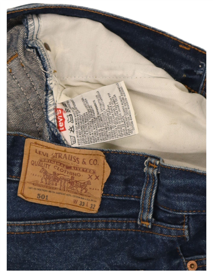 Levi's Uomo 501 Jeans dritti W33 L30 Cotone blu navy