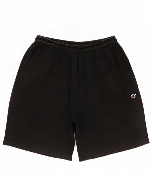 Pantaloncini sportivi da uomo Champion grandi in cotone nero