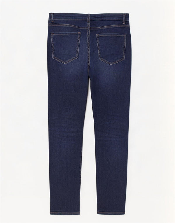 Marks & Spencer Donna The Lily Cropped Jeans UK 12 Medio W30 L25 Blu
