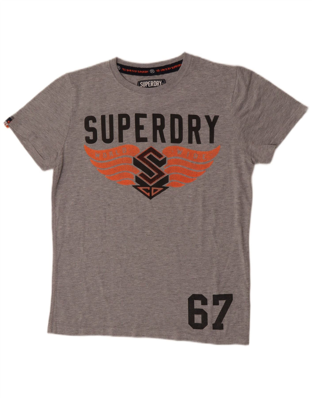 T-shirt grafica da uomo Superdry Top grigio medio