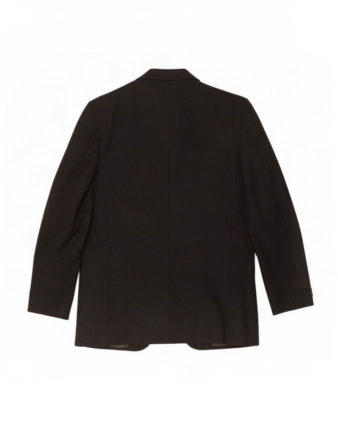 Giacca Blazer 3 Bottoni Canali Uomo IT 48 Media Nera Lana Vergine