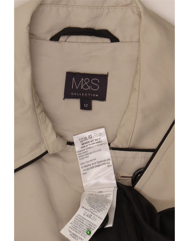 Trench da donna Marks & Spencer UK 12 Poliestere beige medio