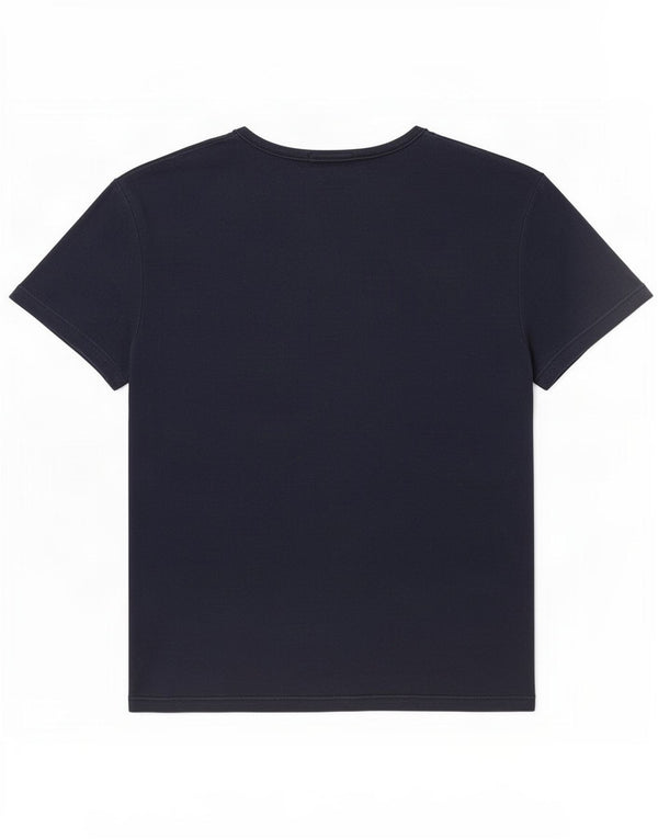 T-shirt da donna Benetton Top UK 12 medio blu navy