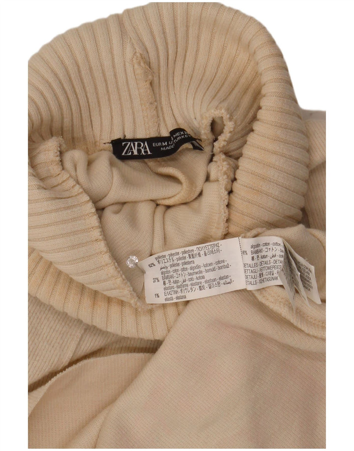 Canotta canotta Zara da donna con collo alto UK 14 poliestere medio bianco sporco