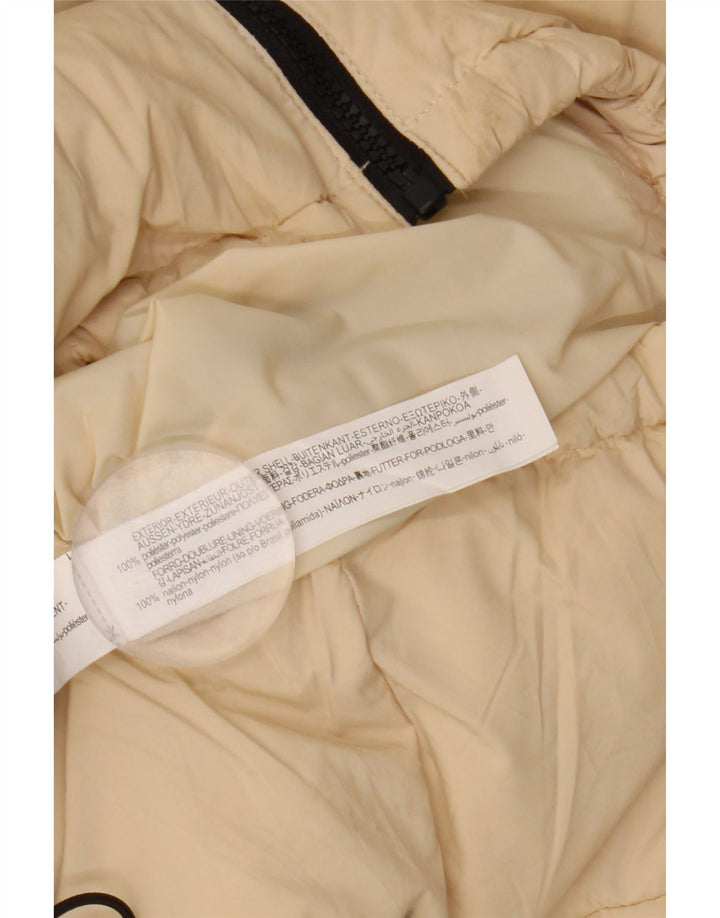 Giacca imbottita da uomo ZARA UK 36 piccola in nylon beige