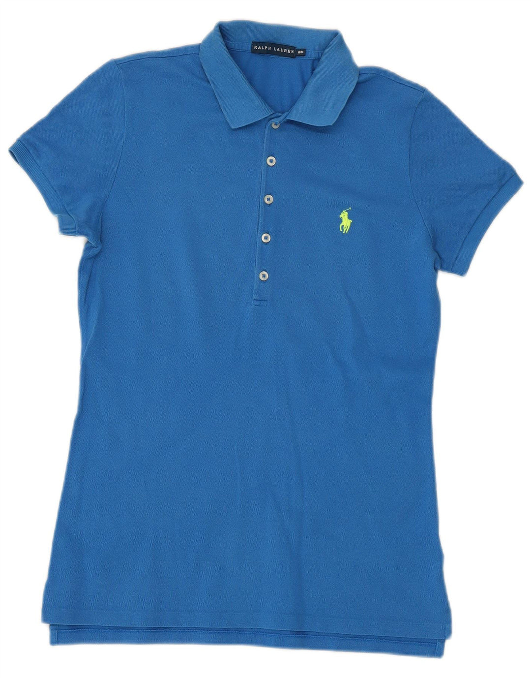 Polo da donna RALPH LAUREN UK 12 cotone blu medio