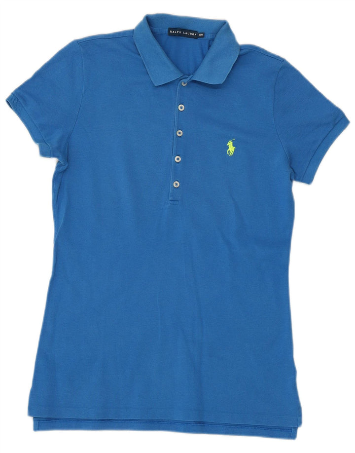 Polo da donna RALPH LAUREN UK 12 cotone blu medio