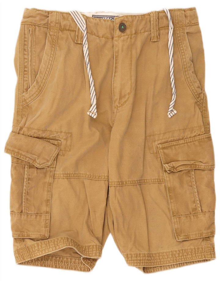 Pantaloncini cargo regolari da uomo Fat Face W32 in cotone beige medio