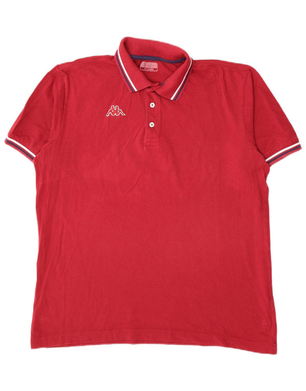 Kappa Mens Polo Shirt 2XL Red