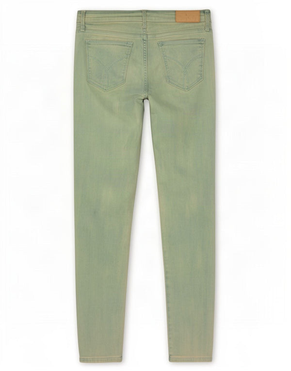 Jeans skinny invecchiati da donna Calvin Klein W27 L32 turchese tie dye