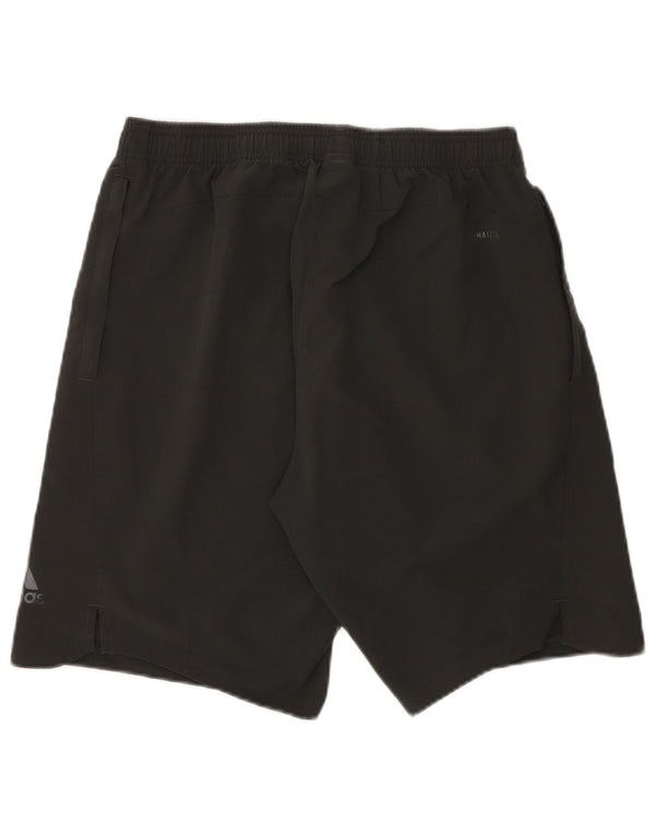 Pantaloncini sportivi Adidas Climalite da uomo in poliestere grigio medio