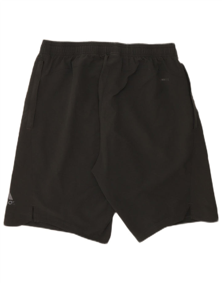 Pantaloncini sportivi Adidas Climalite da uomo in poliestere grigio medio
