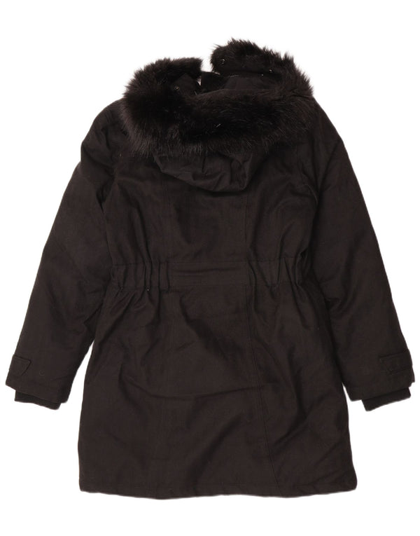 Cappotto imbottito con cappuccio da donna Mountain Warehouse UK 10 piccolo poliestere nero