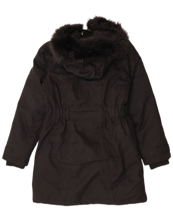 Cappotto imbottito con cappuccio da donna Mountain Warehouse UK 10 piccolo poliestere nero