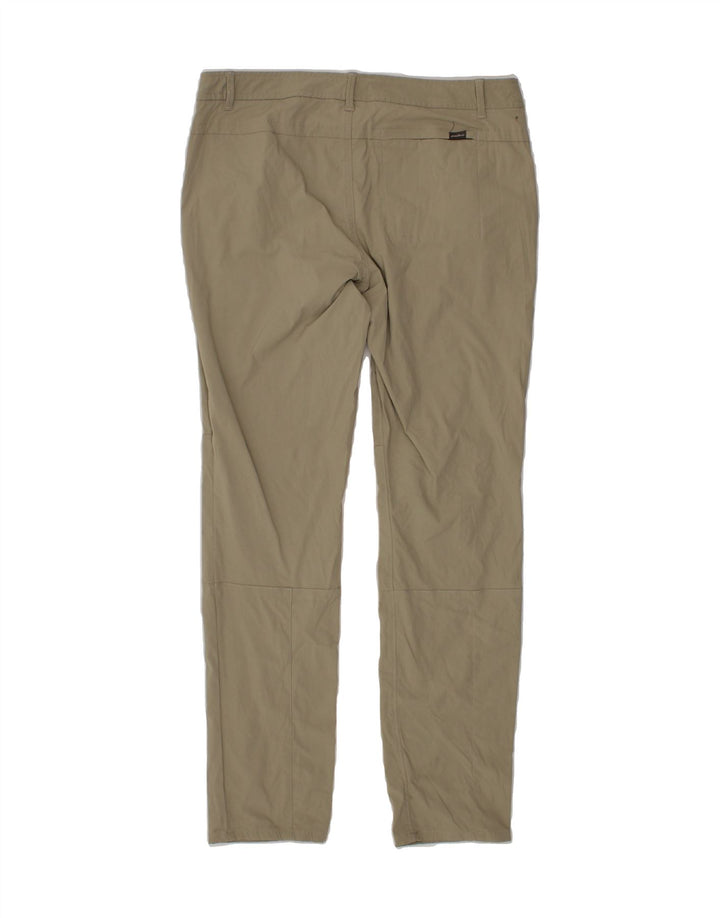 EDDIE BAUER Womens Slim Chino Trousers US 8 Medium W30 L30 Beige Nylon Vintage Eddie Bauer and Second-Hand Eddie Bauer from Messina Hembry 