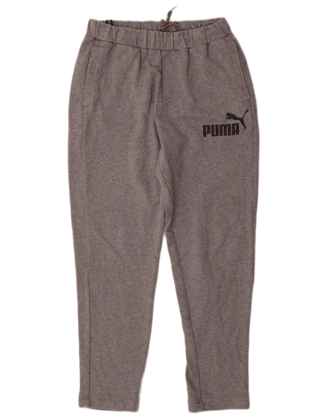 Pantaloni da tuta con grafica PUMA da uomo in cotone mélange grigio medio