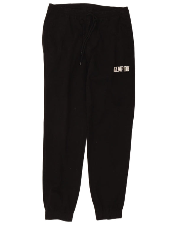 Pantaloni da tuta con grafica Champion da uomo, pantaloni da jogging, grandi, cotone nero