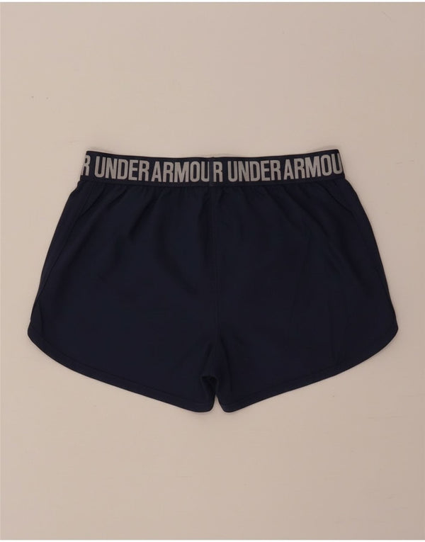 Pantaloncini sportivi Under Armour da ragazzo Heat Gear 11-12 anni, grande blu navy