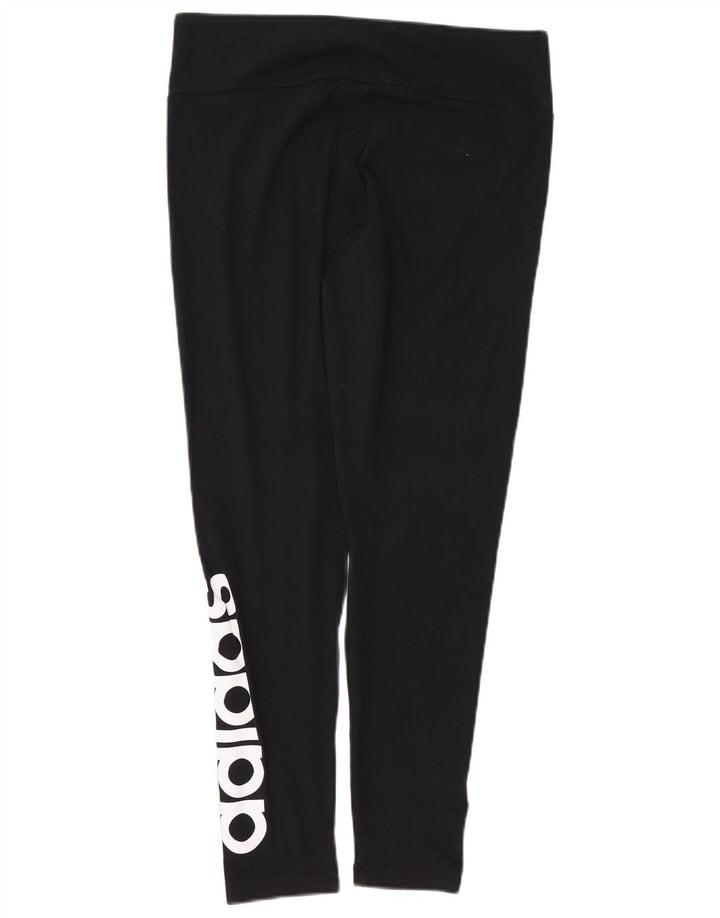 Leggings grafici da donna ADIDAS UK 16/18 grande cotone nero