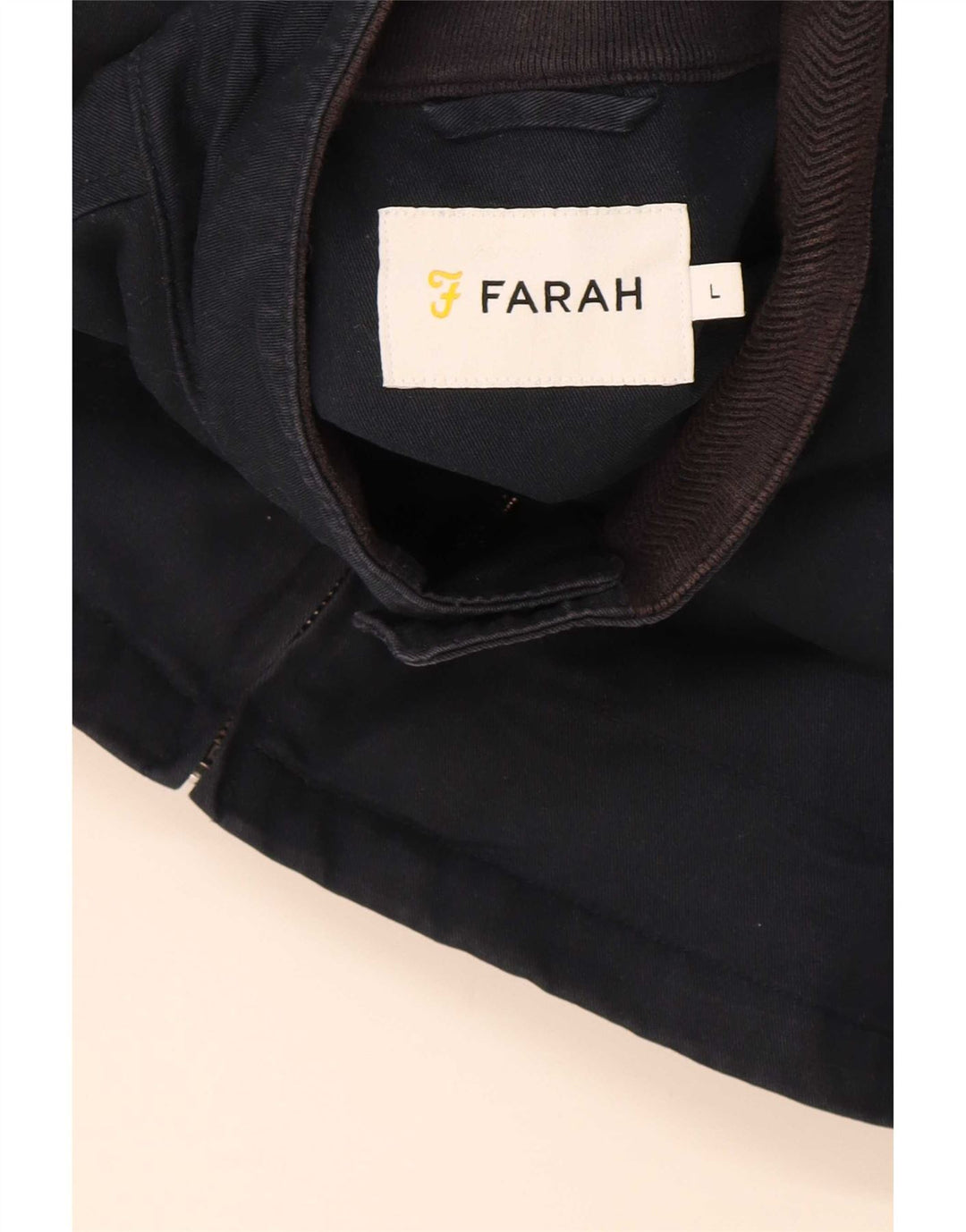 Giacca bomber da uomo Farah UK 40 grande cotone blu navy