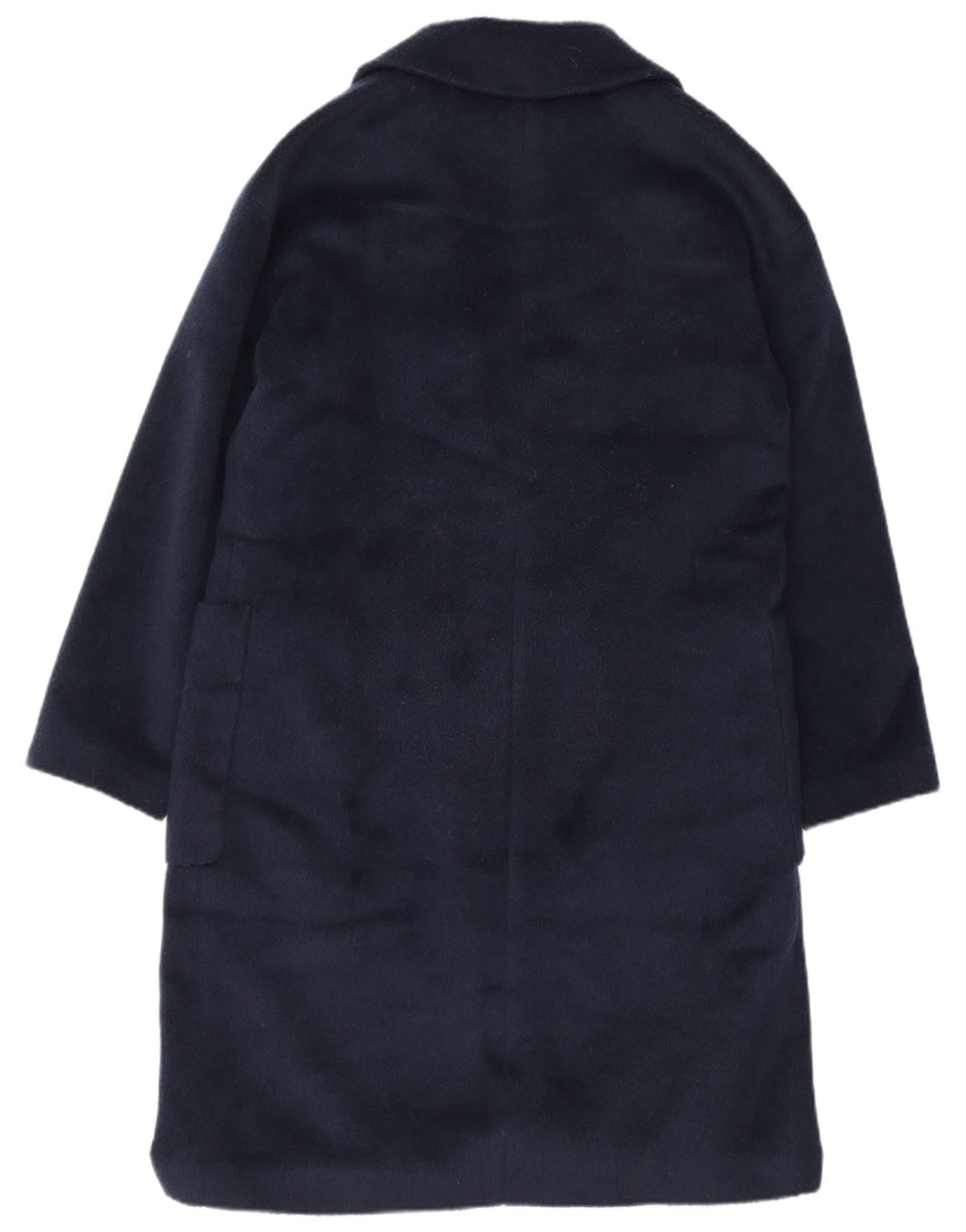 Cappotto da donna Marks & Spencer UK 12 medio blu navy in poliestere
