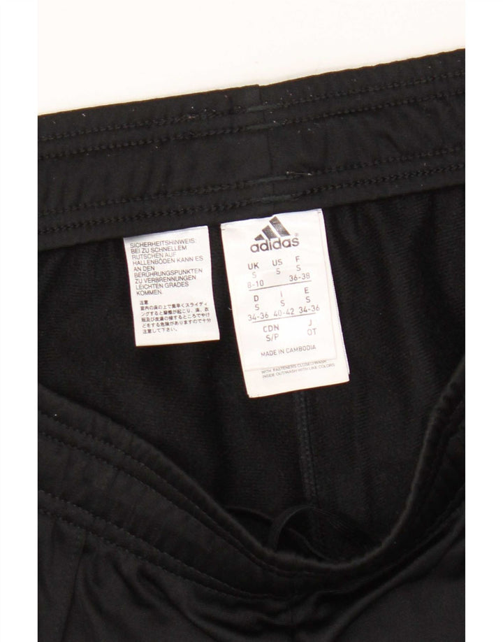 Pantaloni da tuta da donna Adidas UK 8/10 Small Nero Poliestere
