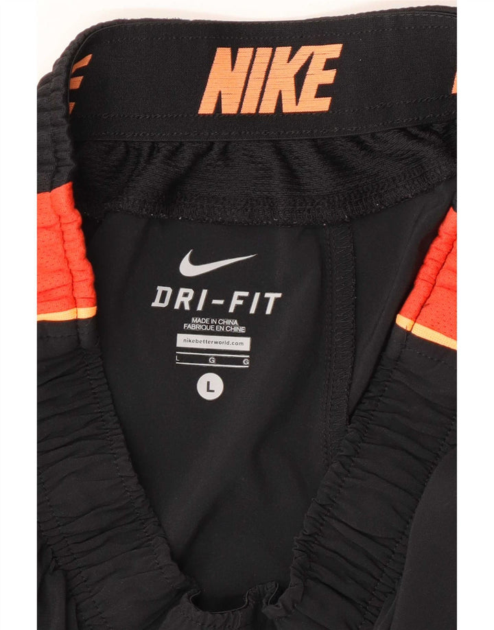 Pantaloncini sportivi Nike da uomo grandi in poliestere color block nero