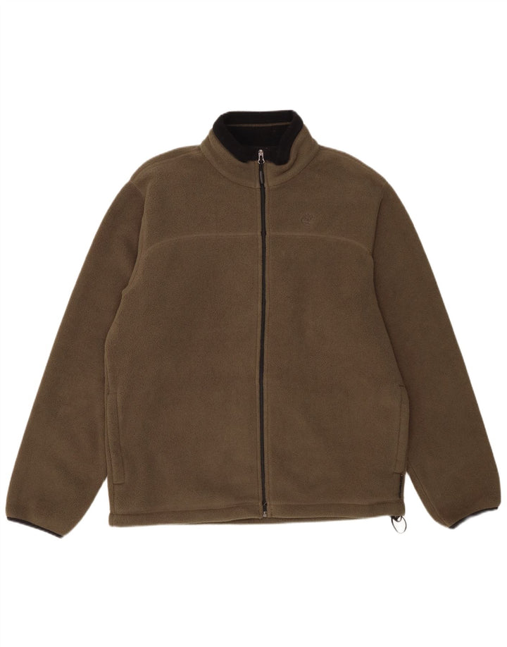 Giacca in pile da uomo Timberland UK 40 grande poliestere kaki