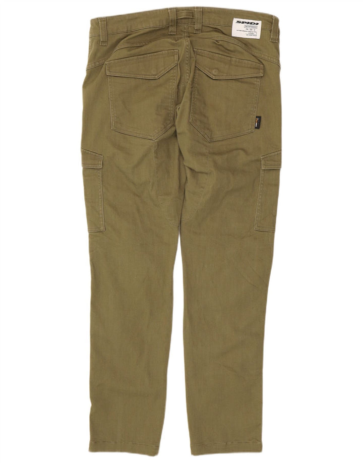 Pantaloni cargo slim da uomo Spidi W36 L33 cotone kaki