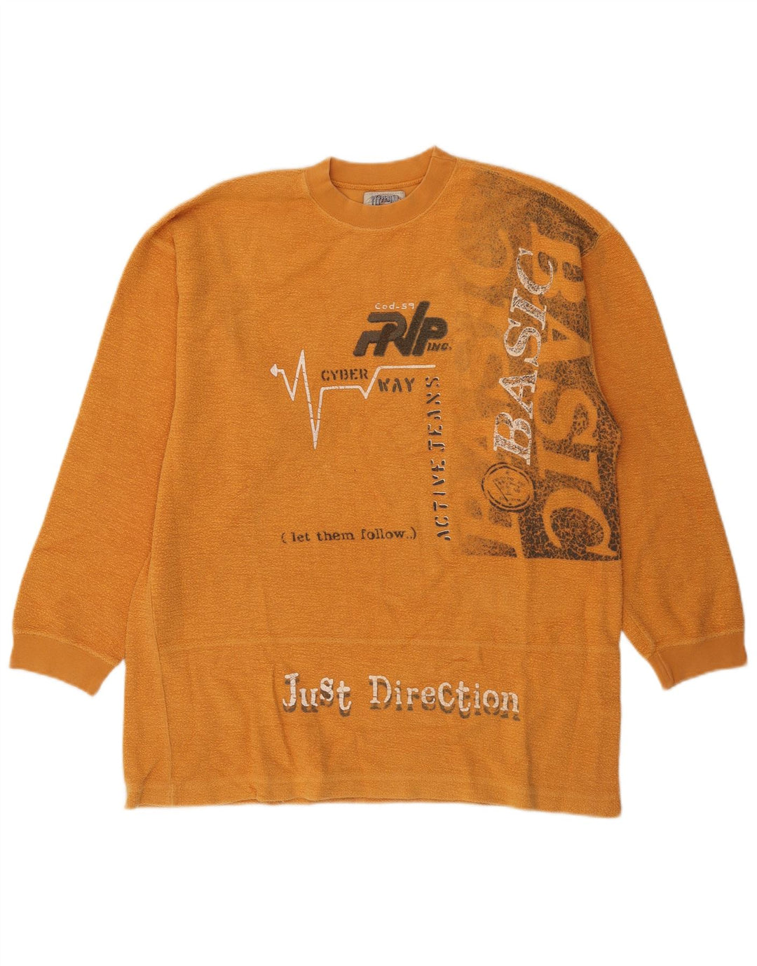 Pepperino Felpa con grafica da uomo Maglione 2XL Arancione