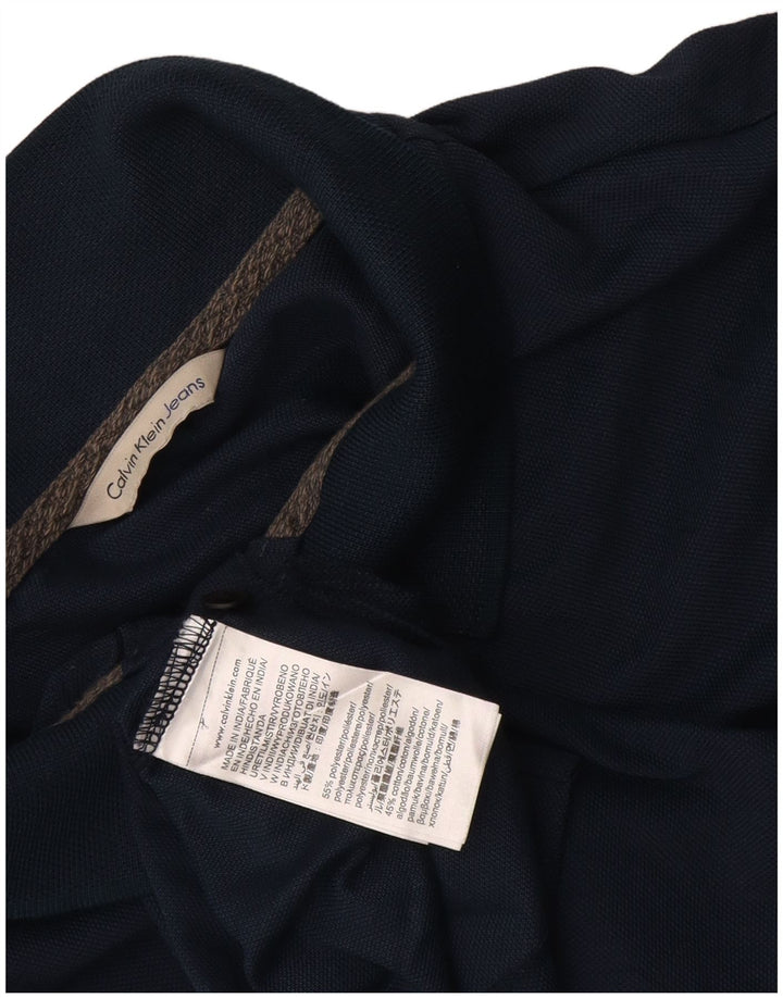 Polo da uomo Calvin Klein Jeans in cotone blu navy medio