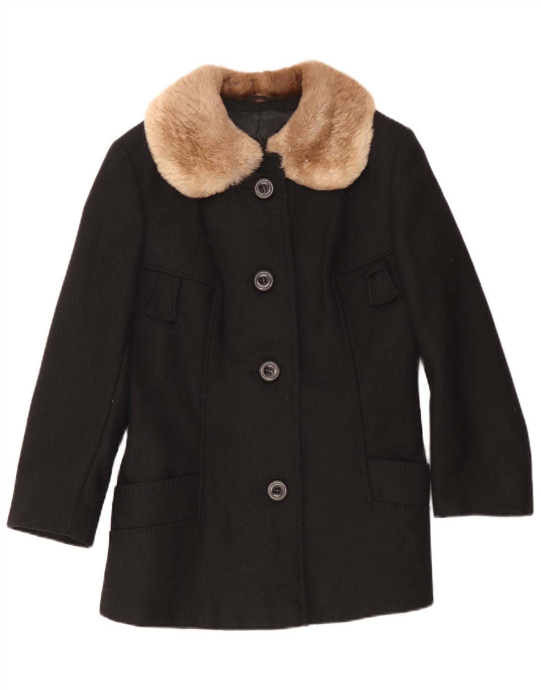 Il tuo soprabito da donna Sixth Sense UK 10 Small Black Wool