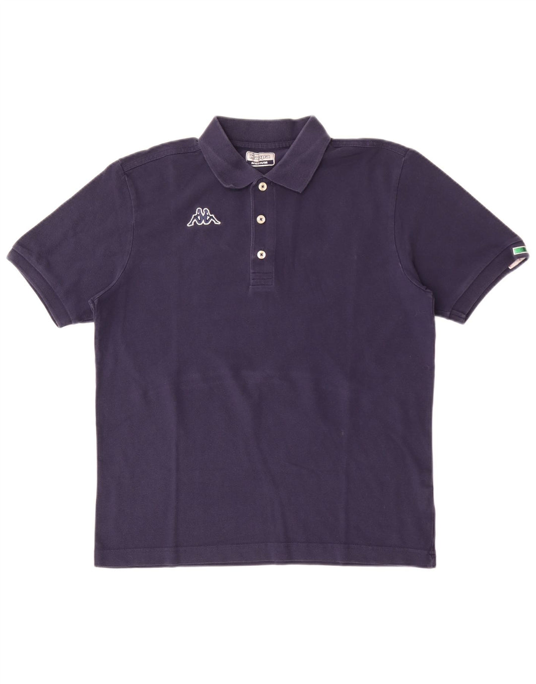 Polo Kappa Uomo Media Cotone Blu Navy