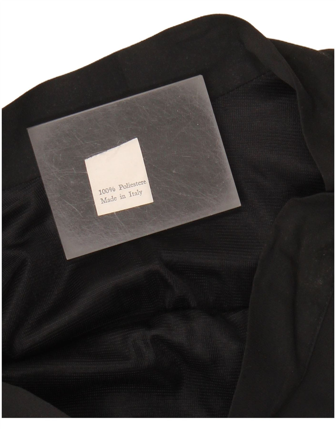 Gonna a strati vintage da donna W28 poliestere nero medio