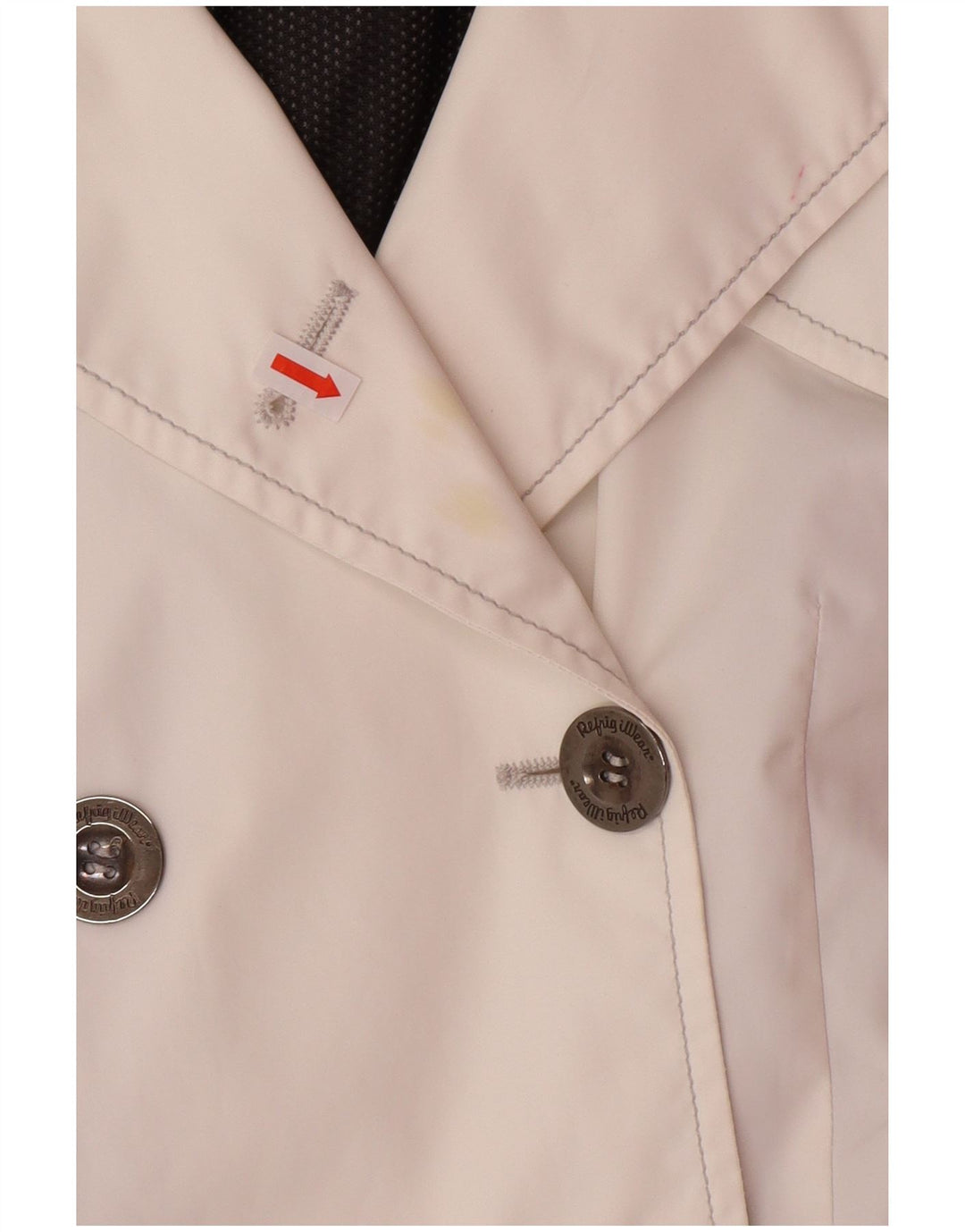 REFRIGIWEAR Womens Double Breasted Military Jacket IT 40 Small White