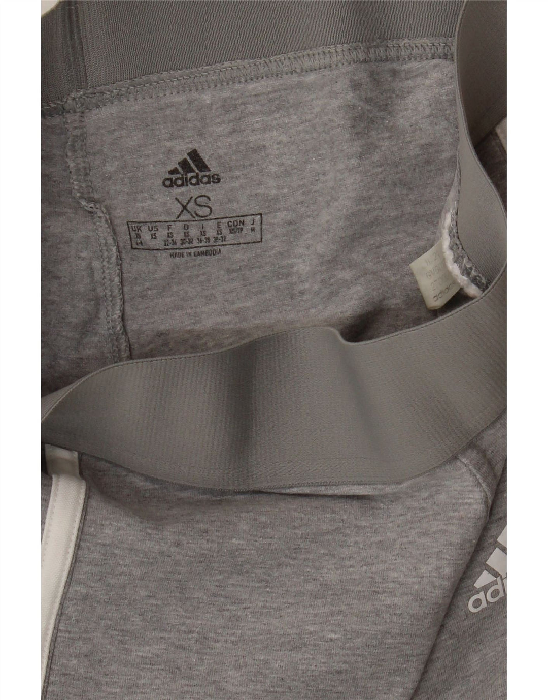 Leggings ADIDAS da donna UK 4/6 XS Grigio