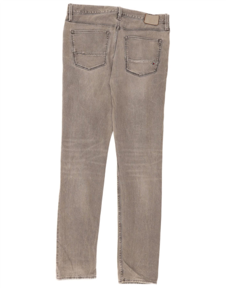 Tommy Hilfiger Uomo Layton Jeans Extra Slim W33 L34 Cotone Grigio