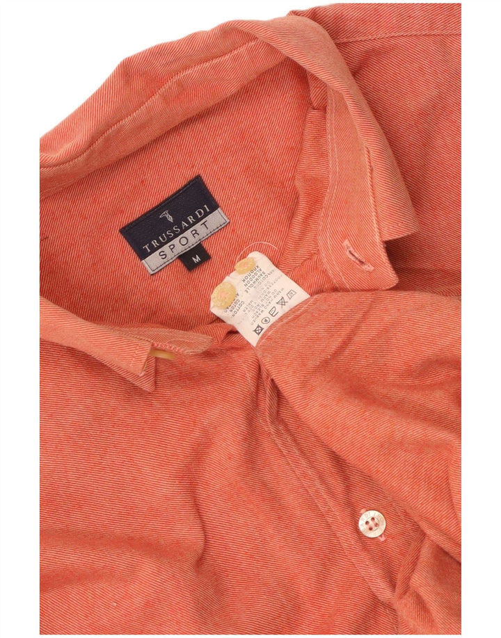 Camicia Trussardi Uomo Cotone Arancio Medio