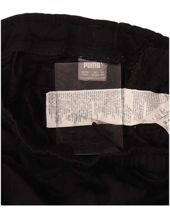 Pantaloni della tuta da ragazzo Puma 13-14 anni in poliestere nero