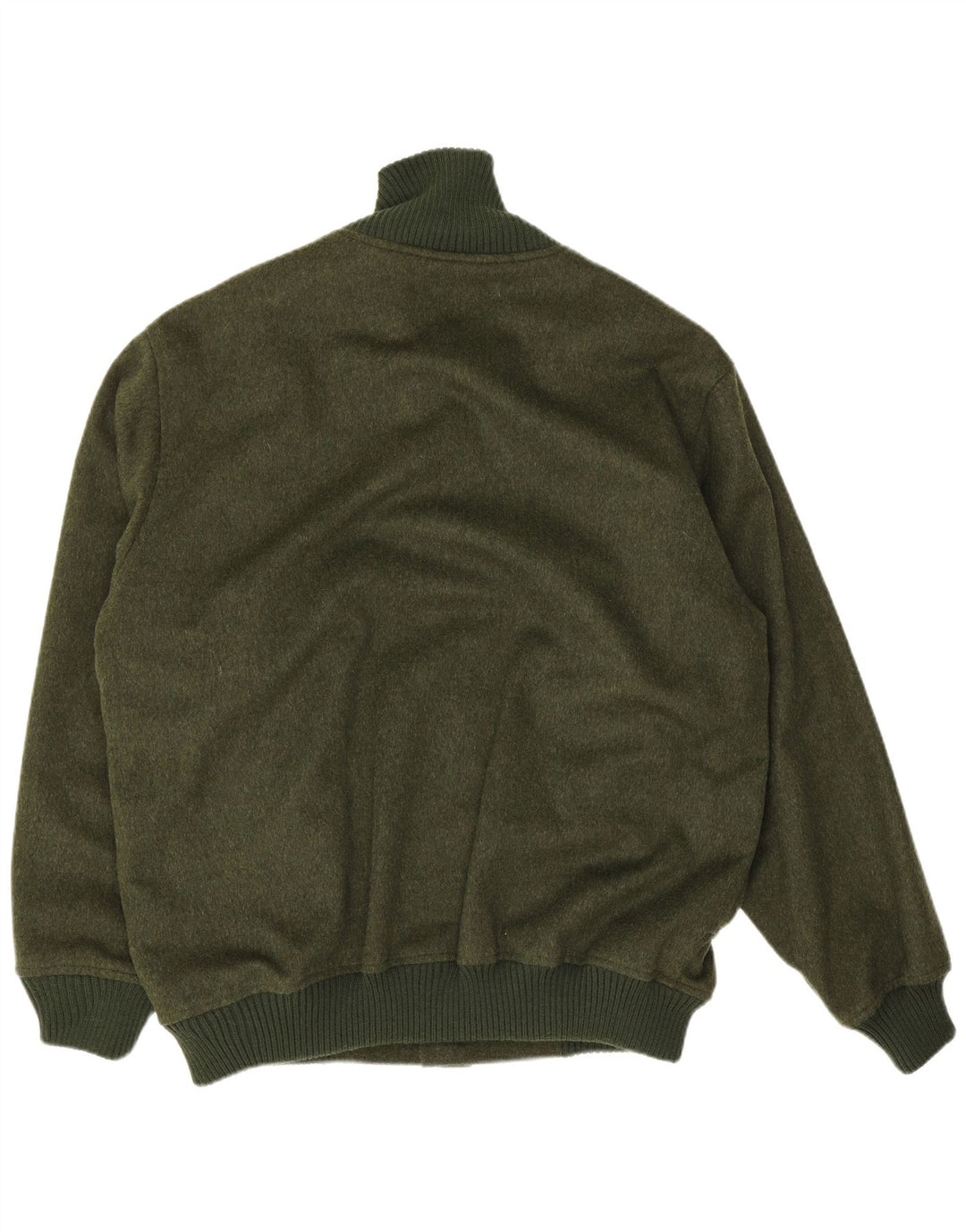 Tiroler Loden Giacca a vento bomber da uomo EU 56 3XL Lana kaki