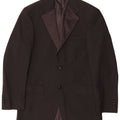 Giacca blazer a 2 bottoni da uomo Marks & Spencer UK 34 piccola poliestere nero