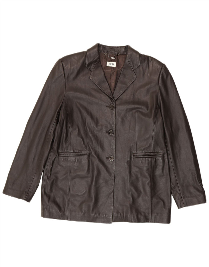 Giacca in pelle da donna Jobis UK 14 Marrone medio